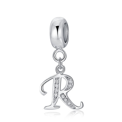 Initial Letter Charm – Individualler Buchstaben-Charm A-Z aus 925 Silber - Lunastein