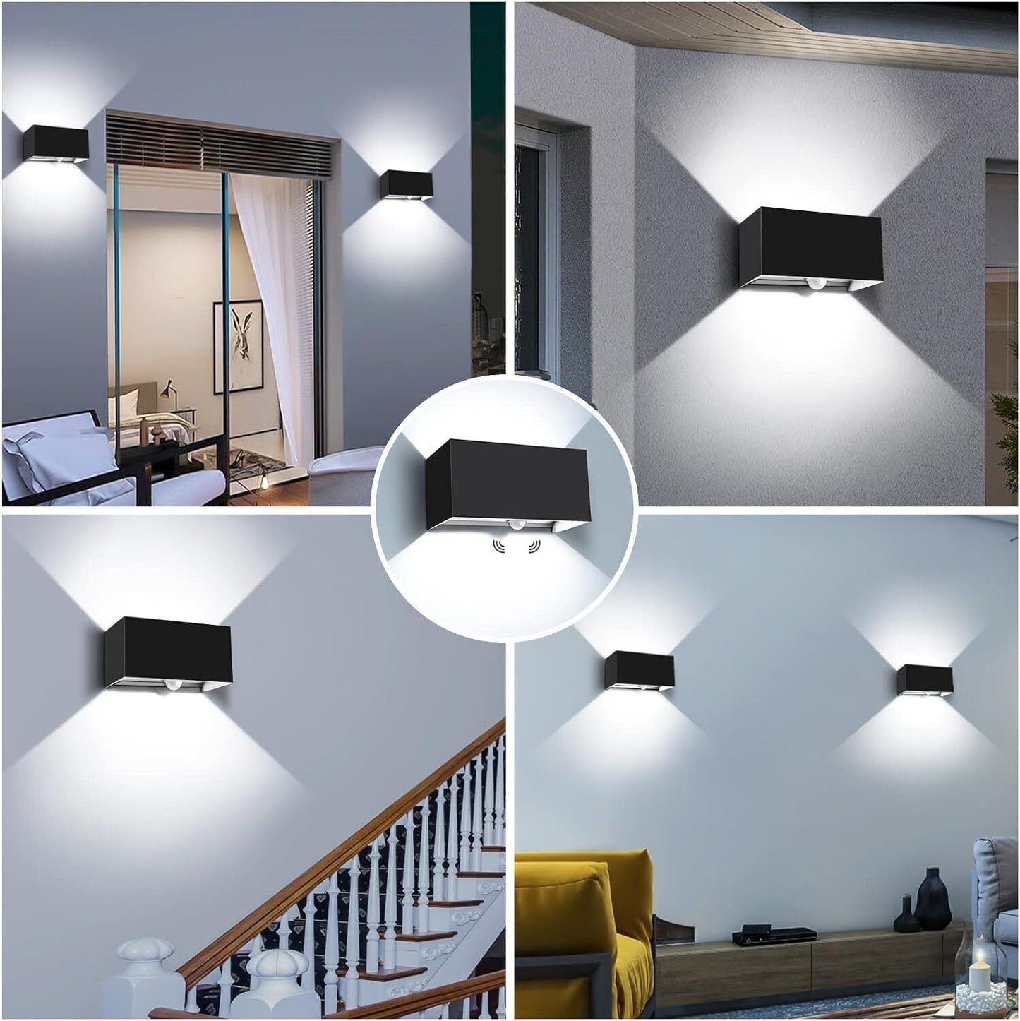 led outdoor light with motion detector wall light sensor outdoor lamp 20w