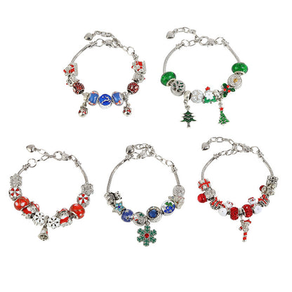 Winterwunder-Charms – Charm Armband mit Schneeflocken & Glöckchen - Lunastein