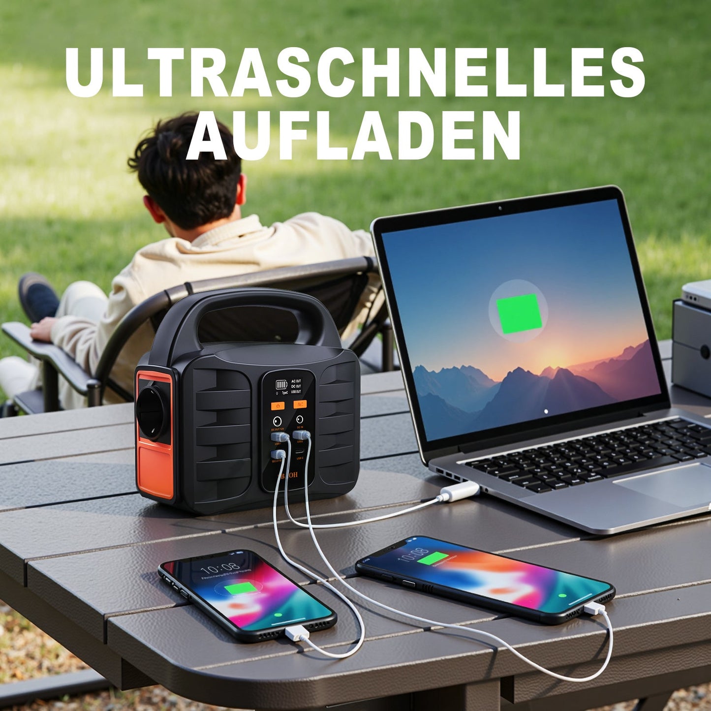 portable power station t101, 99wh 150w lithium battery backup with ac outputs,solar generator for travel and camping,solar panel is not included love local jewelry