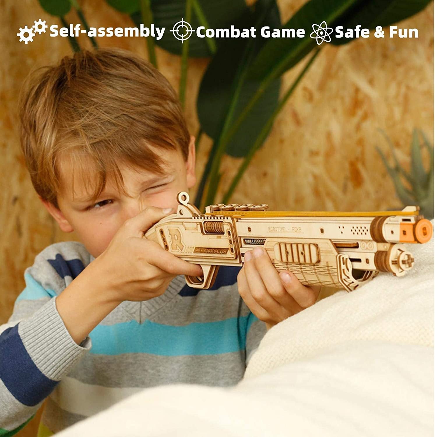 Robotime Gun Blocks Model Buliding Kit Toys Gift For Children Kids Boys Birthday Gift SchmuckNeu