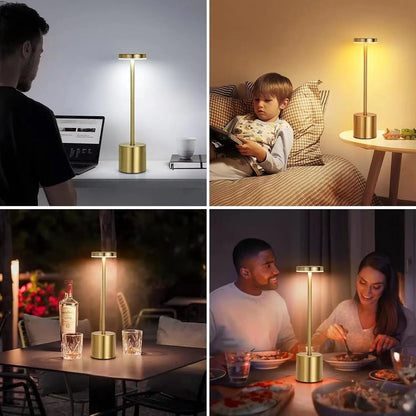 LED Tischlampe 3-farbige Mit Touch Sensor Tischleuchte Arbeitszimmer Beleuchtung