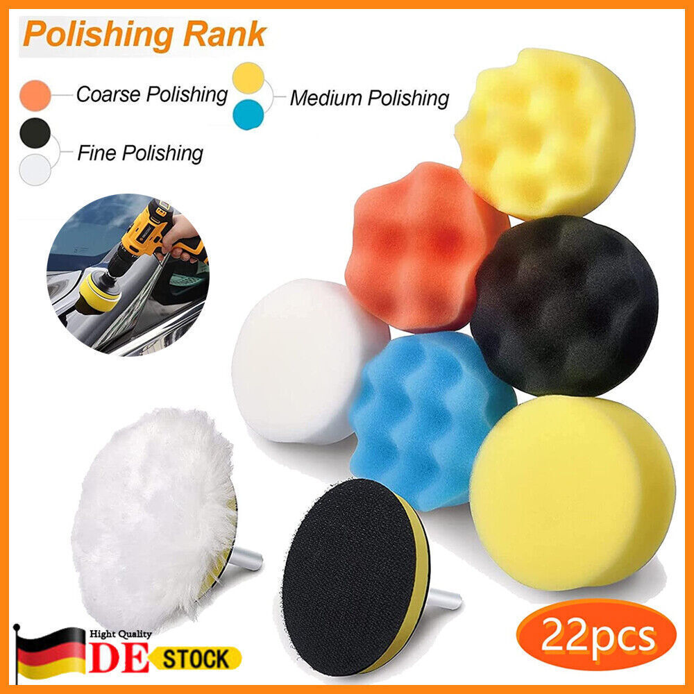 22pcs set polishing polishing sponge cordless screwdriver polishing pads polishing attachment for car