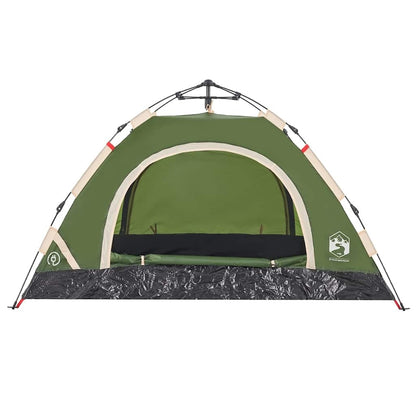Camping Tent 2 Persons Green Quick Release