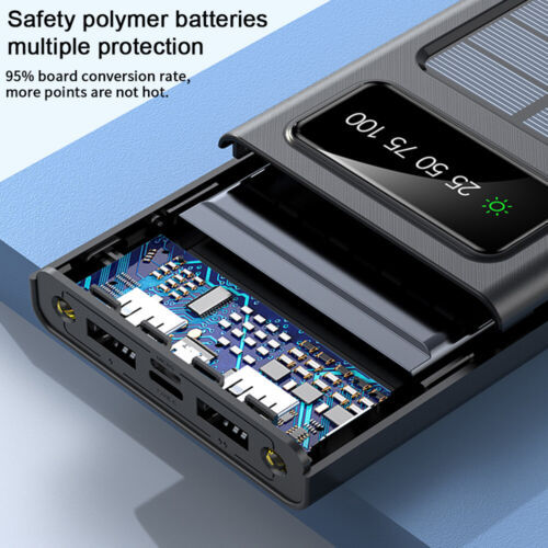 solar power bank 900000mah tragbar externer batterie ladegerat fur alle handy de schmuckneu