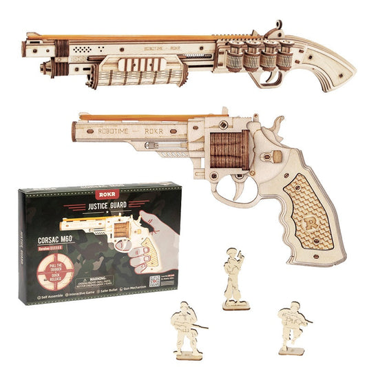 Robotime Gun Blocks Model Buliding Kit Toys Gift For Children Kids Boys Birthday Gift SchmuckNeu