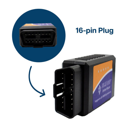OBD  Stecker Bluetooth-OBD2 Scanner Diagnosegerat Fur IOS - Android SchmuckNeu