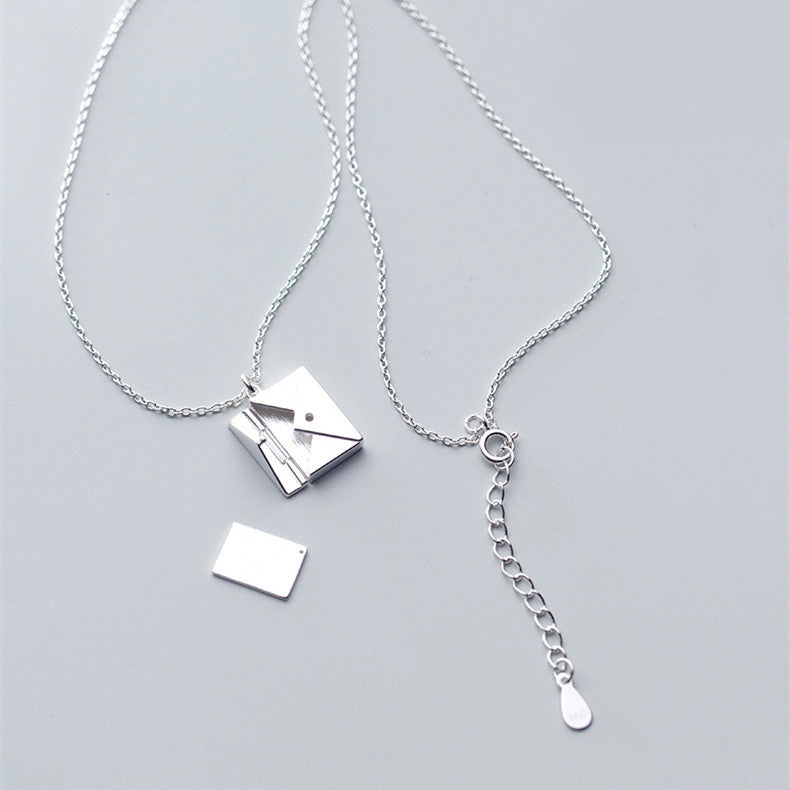 fashion jewelry envelop necklace women lover letter pendant best gifts for girlfriend schmuckneu