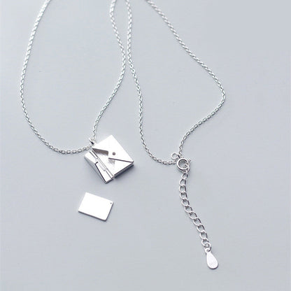Fashion Jewelry Envelop Necklace Women Lover Letter Pendant Best Gifts For Girlfriend SchmuckNeu