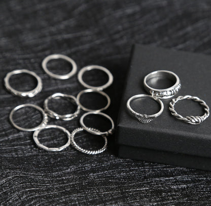 Solstice Shine – verschiedene Ring-Sets in Goldoptik mit Kristallbesatz - Lunastein - Schmuck