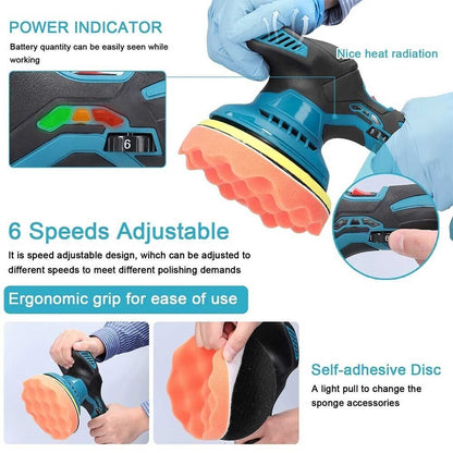 For 18V LXT BL18 Cordless Random Orbital Polisher Polisher Machine Polish