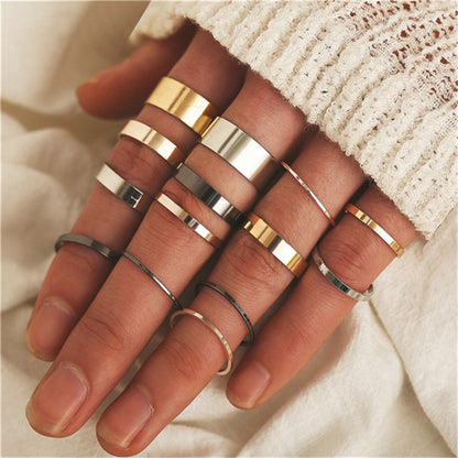 Retro women's joint ring ring set - Lunastein