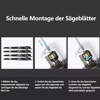 3000rpm Battery Saw With 12 Blades Electric Reciprocating Saw Tiger Saw SchmuckNeu