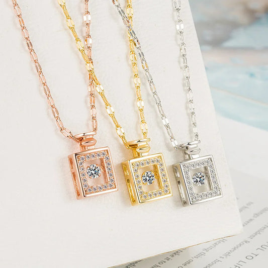 Crown & Charm – Halskette mit Zirkonia-Anhänger in 11 zauberhaften Designs - Lunastein