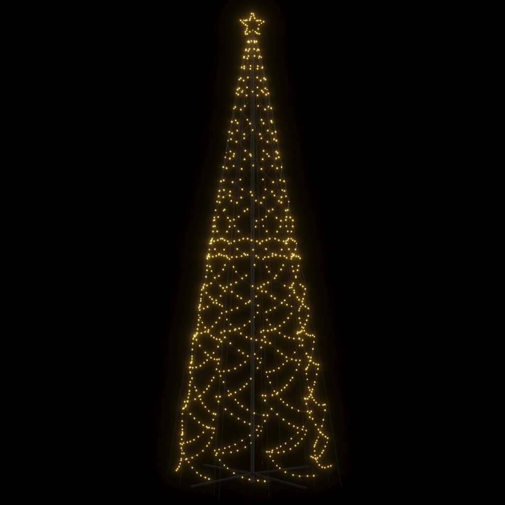 led christmas tree cone shape warm white 1400 leds 160x500 cm