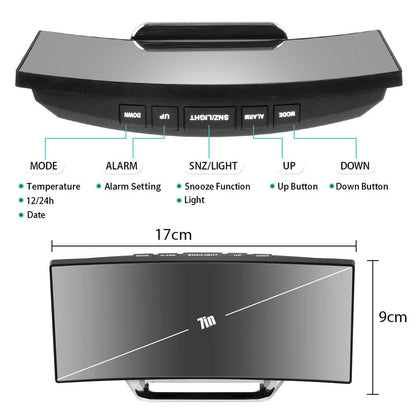 Digitaler LED Wecker Mit Temperatur Uhr Schlummerfunktion Tischuhr SchmuckNeu
