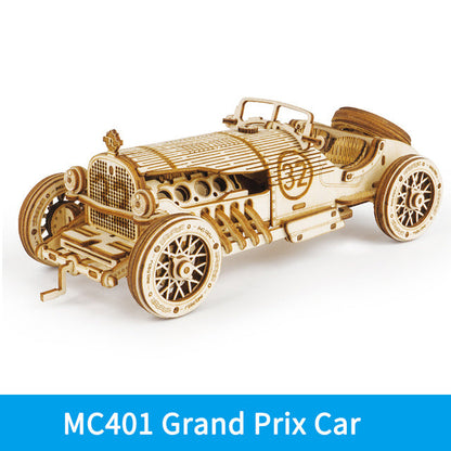 Car 3D Wooden Puzzle Game Assembly Racing Children's Toys SchmuckNeu