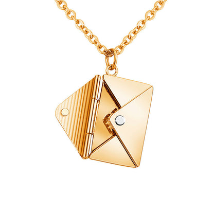 Fashion Jewelry Envelop Necklace Women Lover Letter Pendant Best Gifts For Girlfriend SchmuckNeu