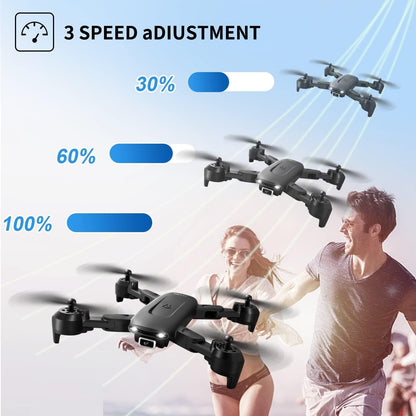 DE 4DRC V12 Drohne HD 4K-Weitwinkel-Dual-Kamera Tragbarer Faltbarer RC-Quadcopter, SchmuckNeu