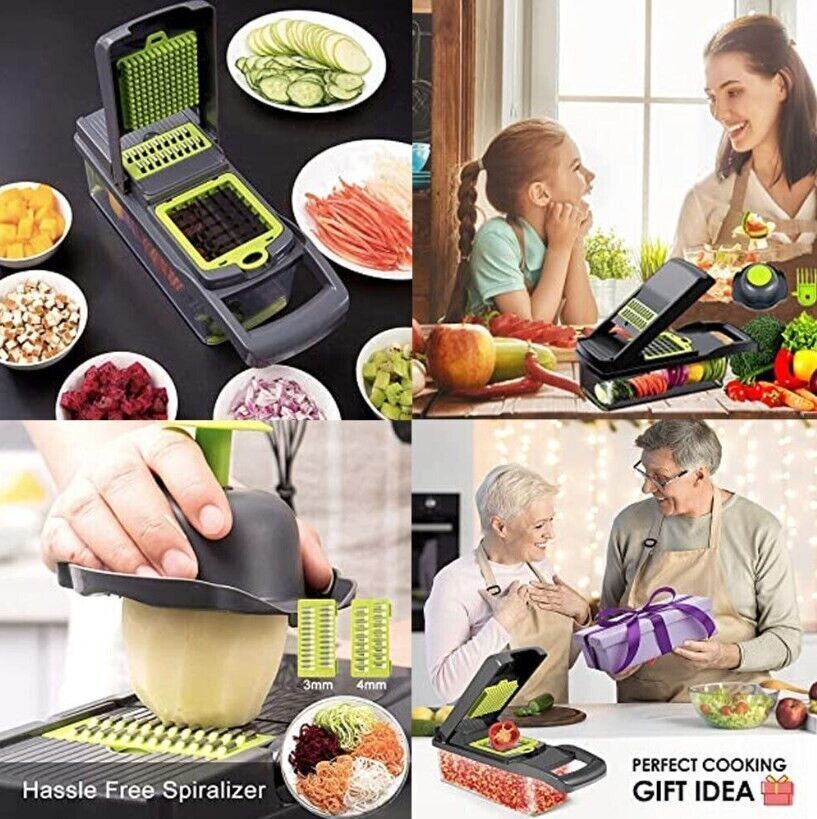 15 multi slicer set vegetable slicer kitchen grater vegetable slicer inserts pus separator
