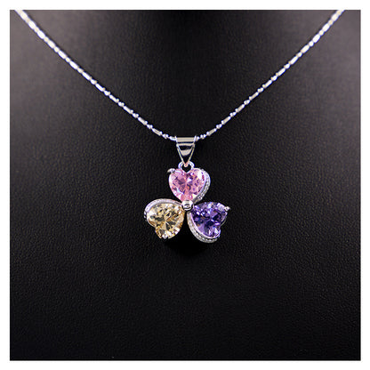 Clover Zircon Diamond Jewellery Set Women - Lunastein