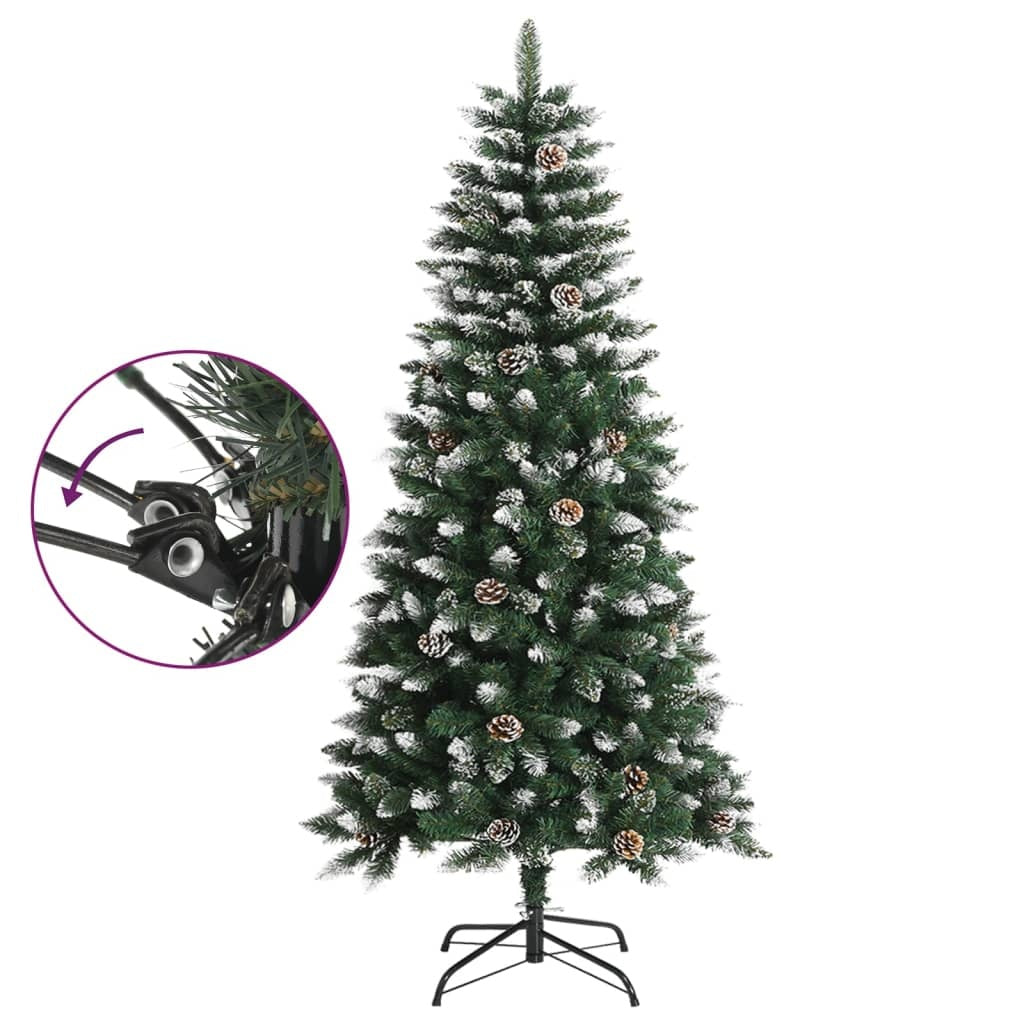 artificial christmas tree with stand green 120 cm pvc