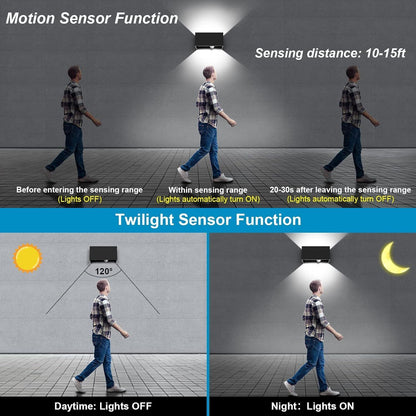 LED Outdoor Light With Motion Detector Wall Light Sensor Outdoor Lamp 20W