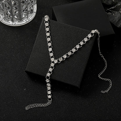 ShineSteps – Fußkettchen mit Kristall-Gliedern in Silberoptik - Lunastein - Schmuck
