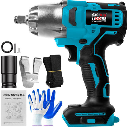 2000Nm Cordless Impact Wrench Cordless Screwdriver Ratchet For 18V