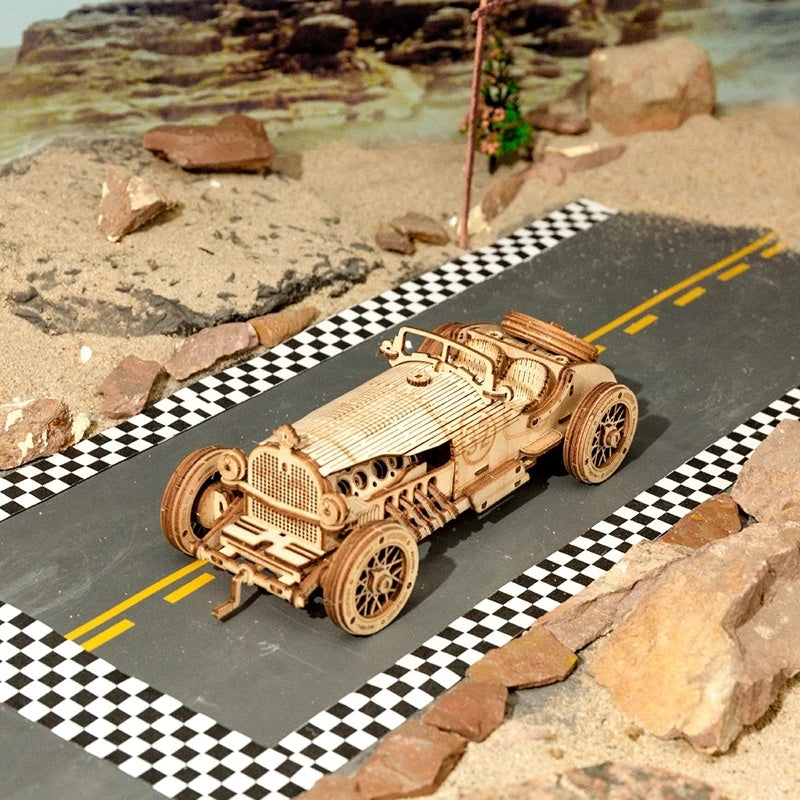 car 3d wooden puzzle game assembly racing children's toys schmuckneu
