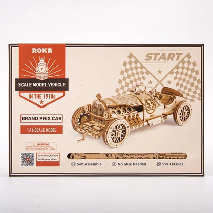 Car 3D Wooden Puzzle Game Assembly Racing Children's Toys SchmuckNeu