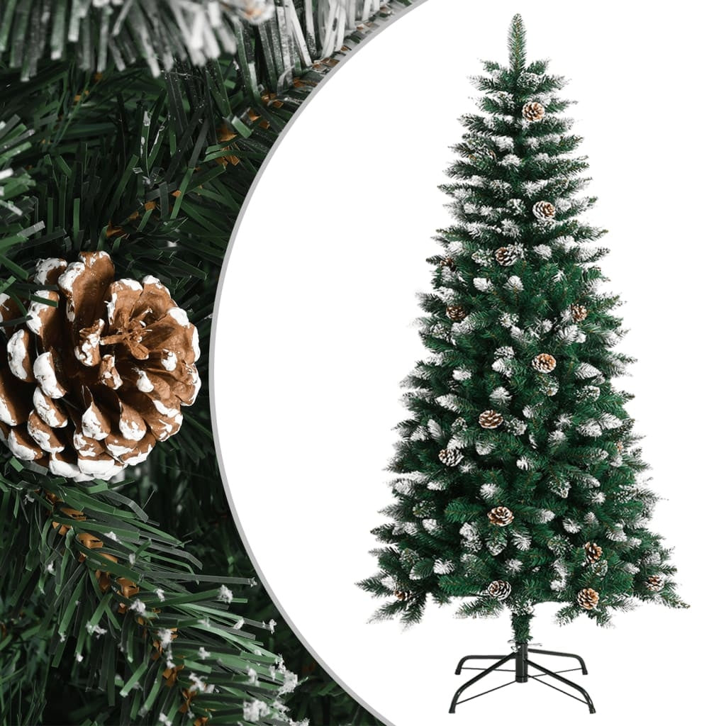artificial christmas tree with stand green 120 cm pvc