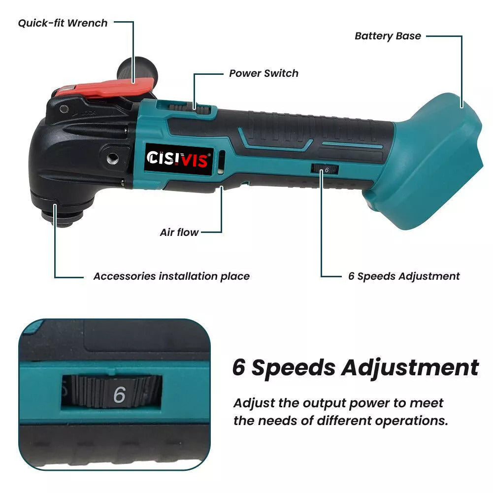 oscillating multi-tool for makita 18v battery versatile cordless sander with sawing, sanding and cutting functions no batteries or chargers required schmuckneu