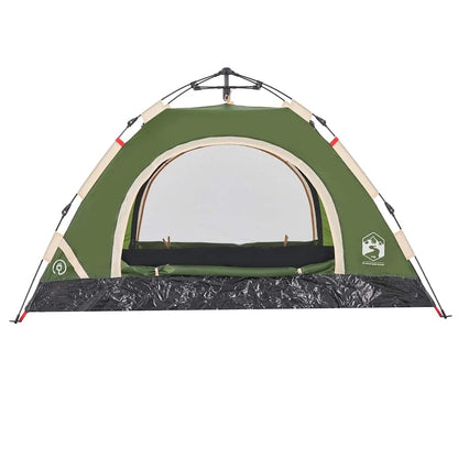 Camping Tent 2 Persons Green Quick Release