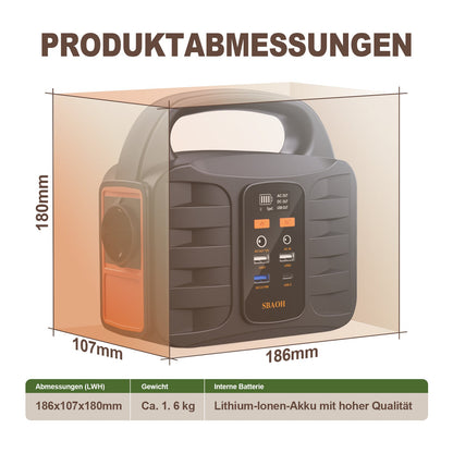 Portable Power Station T101, 99Wh 150W Lithium Battery Backup With AC Outputs,Solar Generator For Travel And Camping,Solar Panel Is Not Included Love Local Jewelry