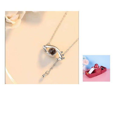 Hot Valentine's Day Gifts Metal Rose Jewelry Gift Box Necklace For Wedding Girlfriend Necklace Gifts SchmuckNeu