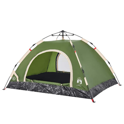 Camping Tent 2 Persons Green Quick Release