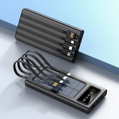 Solar Power Bank 900000mAh Tragbar Externer Batterie Ladegerat Fur Alle Handy DE SchmuckNeu