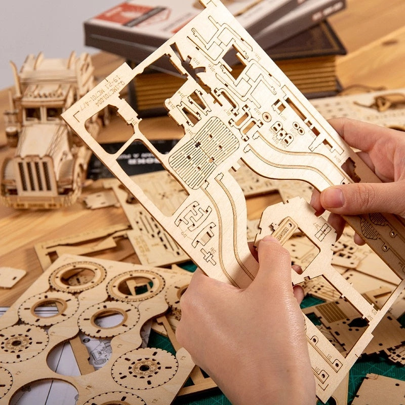 Car 3D Wooden Puzzle Game Assembly Racing Children's Toys SchmuckNeu