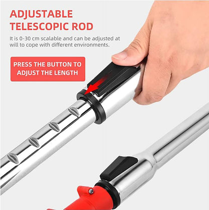 Electric Cordless Lawn Trimmer With 2 Batteries And Charger Brush Cutter Brushcutter Red SchmuckNeu