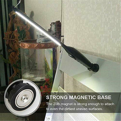 USB Rechargeable Work Light Magnetic LED Flashlight Flexible Cordless Torch Automotive Inspection Emergency Light 2 PACK SchmuckNeu