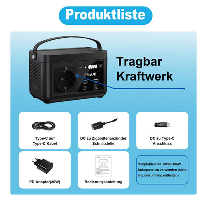 Portable Power Station,120W 88.8Wh Lithium Battery Solar Generator Quick Charge 230V AC Outlets DC Ports And LED Flashlight,Solar Panel Is Not Included Love Local Jewelry