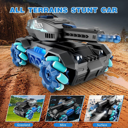DE 4DRC Y1 RC Tank Shooting Gesture Sensing Rc Stunt Car With Light Music
